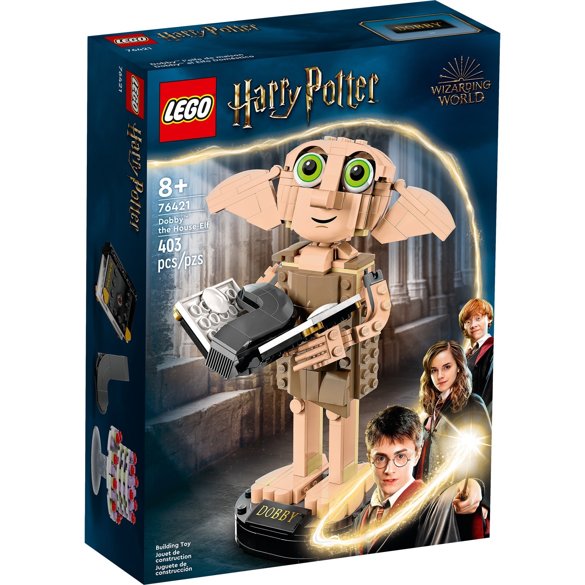 Purple　No.16 FW03/04 LEGO Harry Potter Dobby The House Elf Set, Movable Iconic