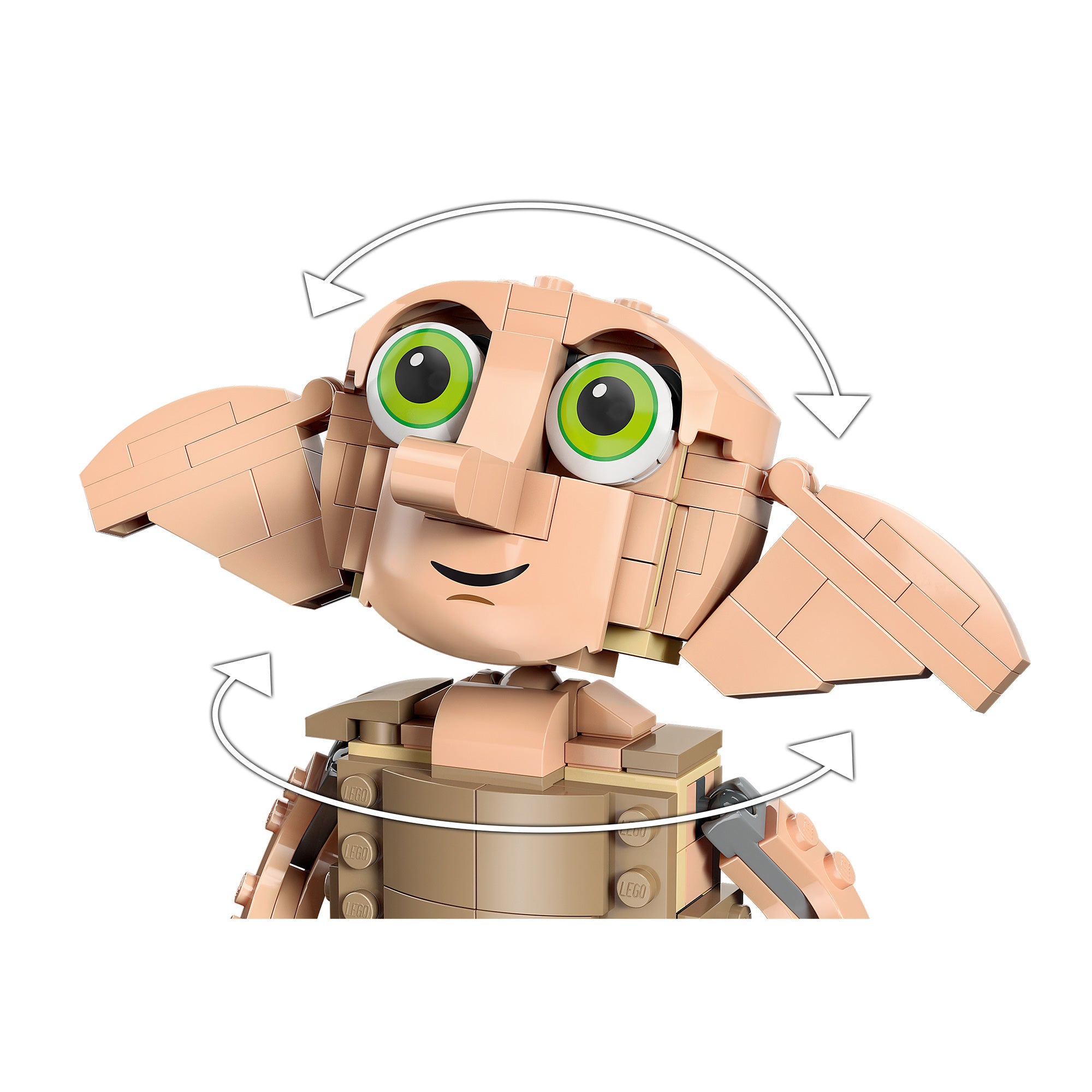 Purple　No.16 FW03/04 LEGO Harry Potter Dobby The House Elf Set, Movable Iconic