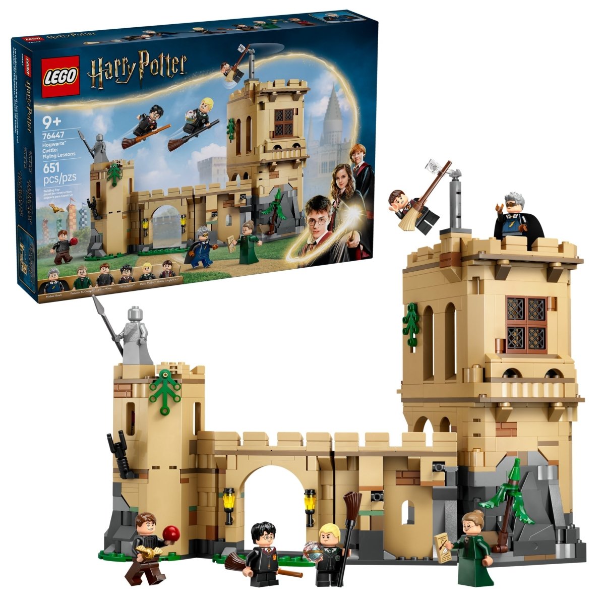 LEGO Toys & Games LEGO Harry Potter Hogwarts Castle: Flying Lessons, 76447, Ages 9+, 651 Pieces 673419403801
