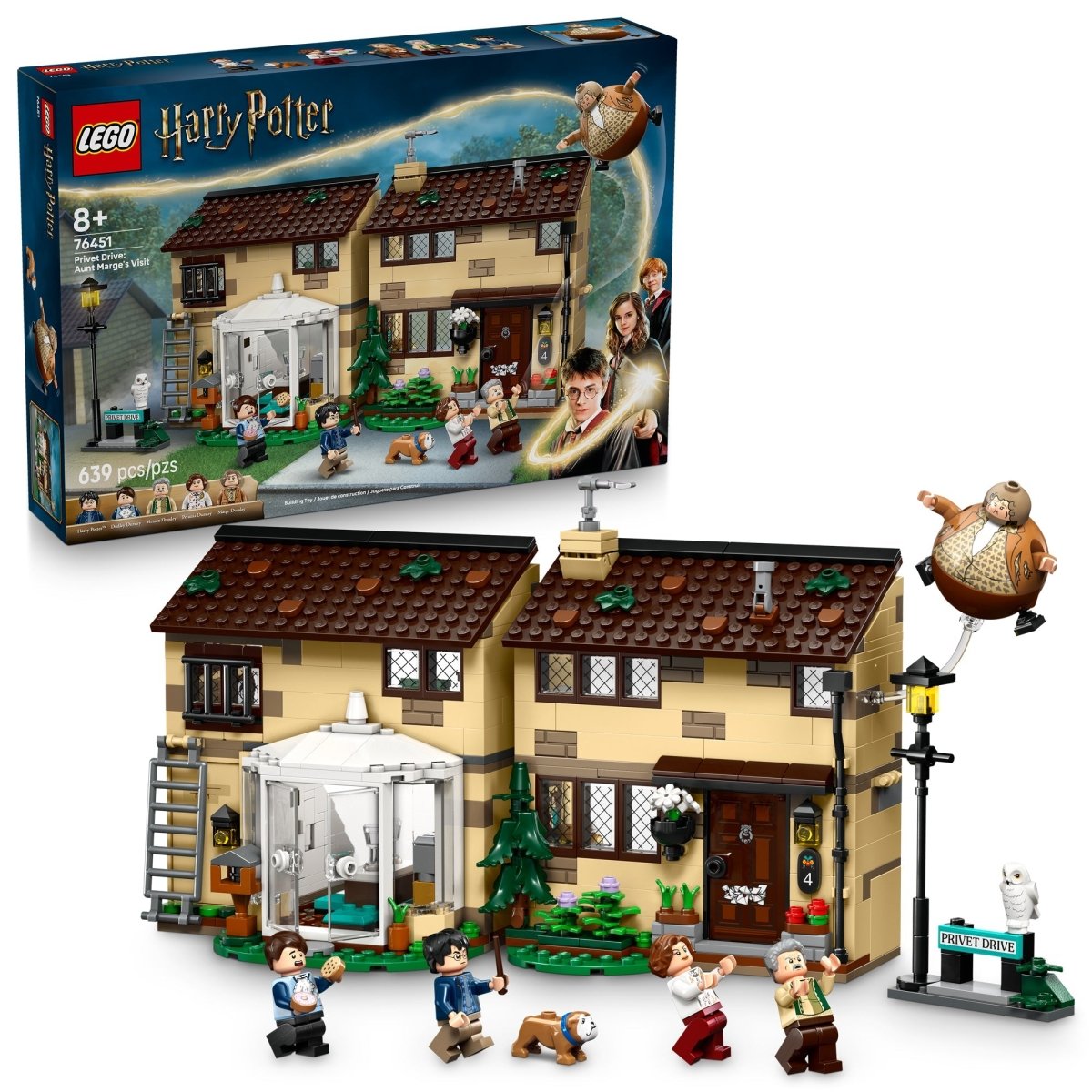 LEGO Toys & Games LEGO Harry Potter Privet Drive: Aunt Marge's Visit, 76451, Ages 8+, 639 Pieces 673419403849