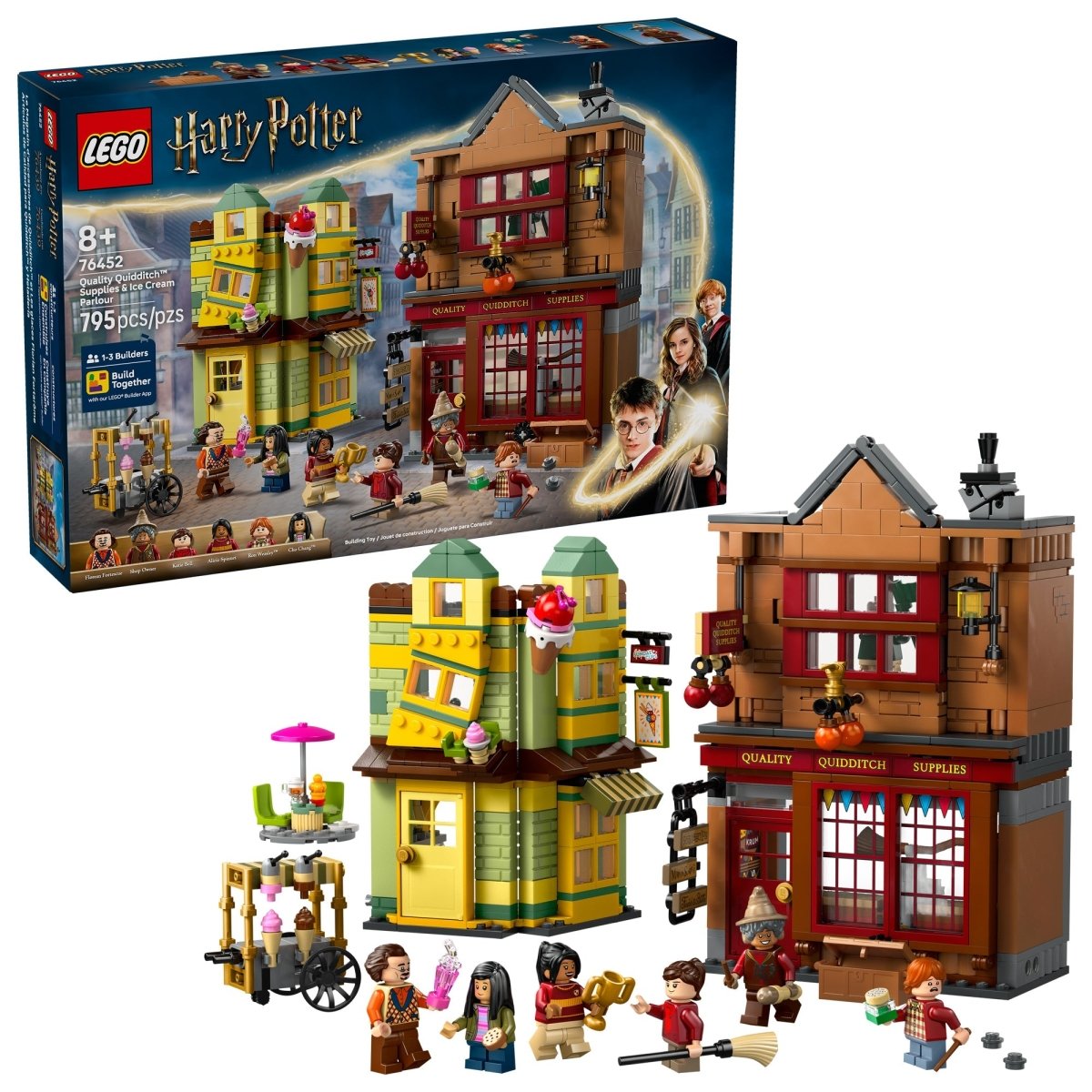 LEGO Toys & Games LEGO Harry Potter Quality Quidditch Supplies & Ice Cream Parlour, 76452, Ages 8+, 795 Pieces 673419403856