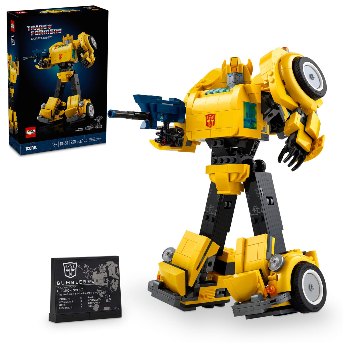 LEGO Toys & Games LEGO Icons Bumblebee, 10338, Ages 18+, 950 Pieces 673419390477