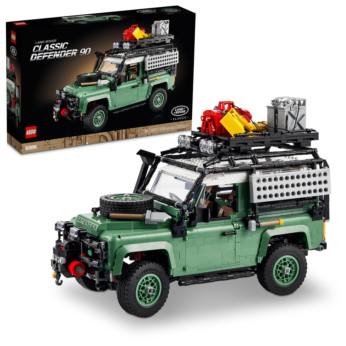 LEGO Toys & Games LEGO Icons Land Rover Classic Defender 90, 10317, Ages 18+, 2336 Pieces