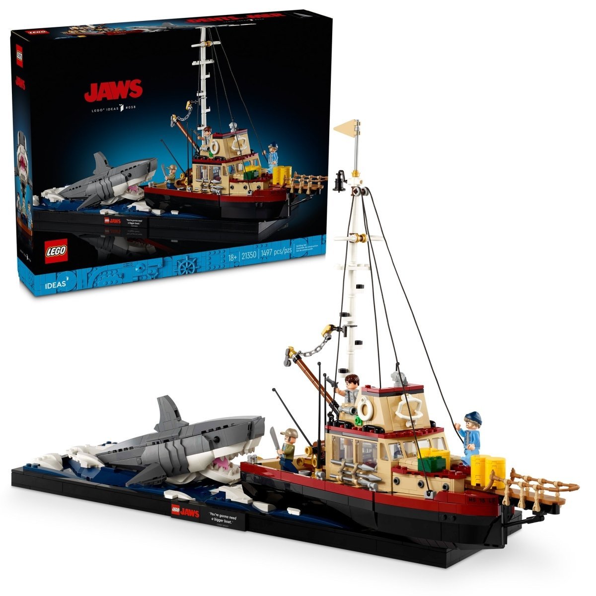 LEGO Toys & Games LEGO Ideas Jaws, 21350, Ages 18+, 1497 Pieces 673419394123