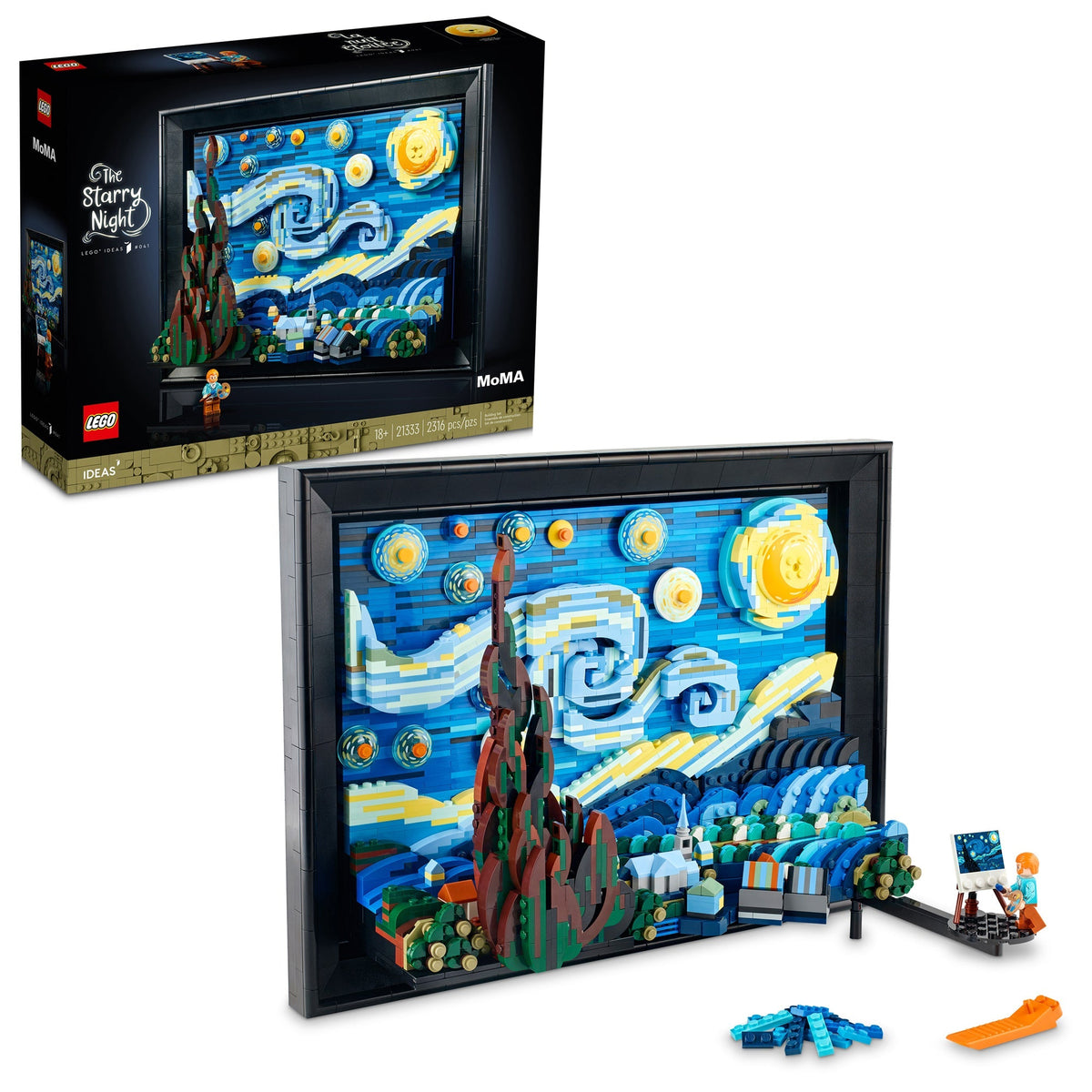 LEGO Toys & Games LEGO Ideas Vincent Van Gogh The Starry Night, 21333, Ages 18+, 2316 Pieces