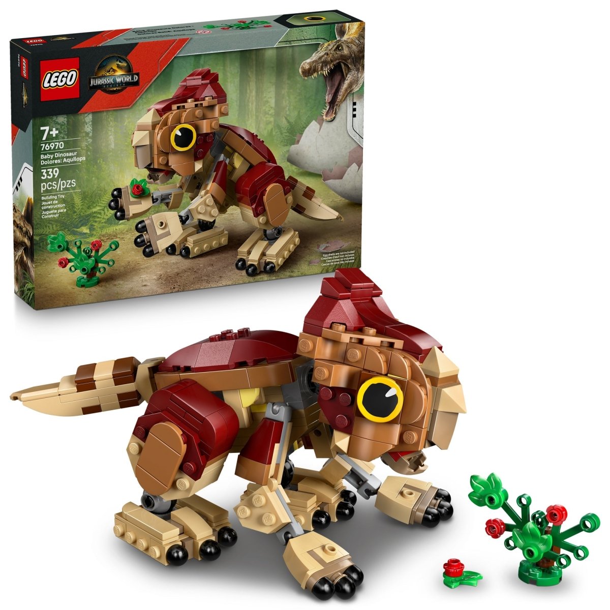 LEGO Toys & Games LEGO Jurassic World Baby Dinosaur Dolores: Aquilops, 76970, Ages 7+, 339 Pieces 673419403610
