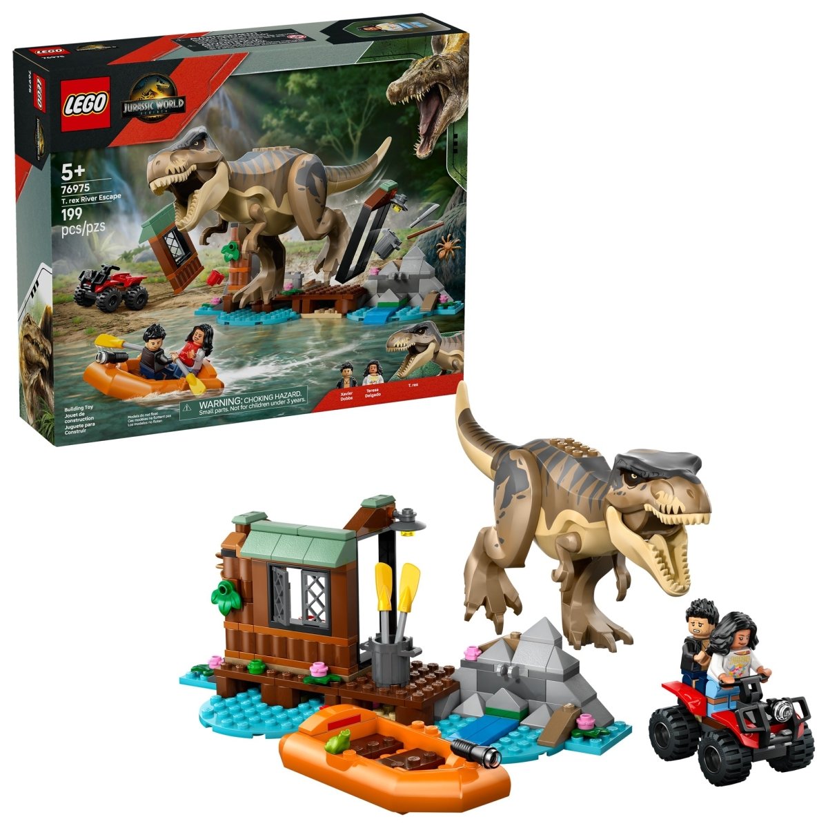 LEGO Toys & Games LEGO Jurassic World T. rex River Escape, 76975, Ages 5+, 199 Pieces 67319409469