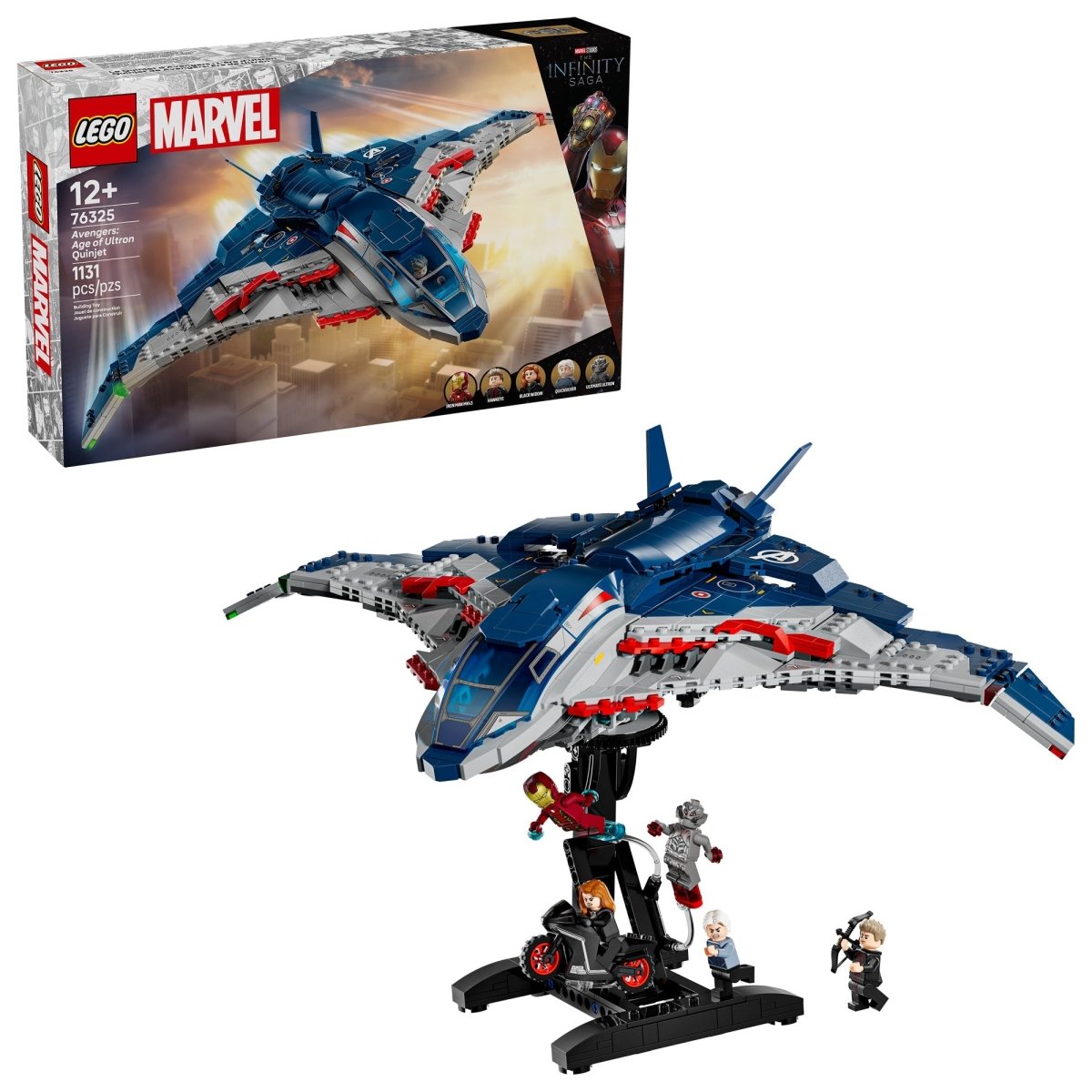 LEGO Toys & Games LEGO Marvel Avengers: Age of Ultron Quinjet, 76325, Ages 12+, 1131 Pieces 673419406444