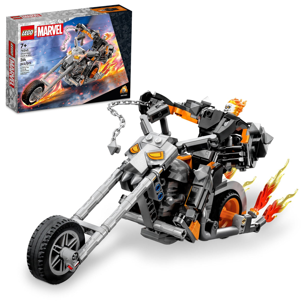 LEGO Toys & Games LEGO Marvel Ghost Rider Mech & Bike, 76245, Ages 7+, 264 Pieces