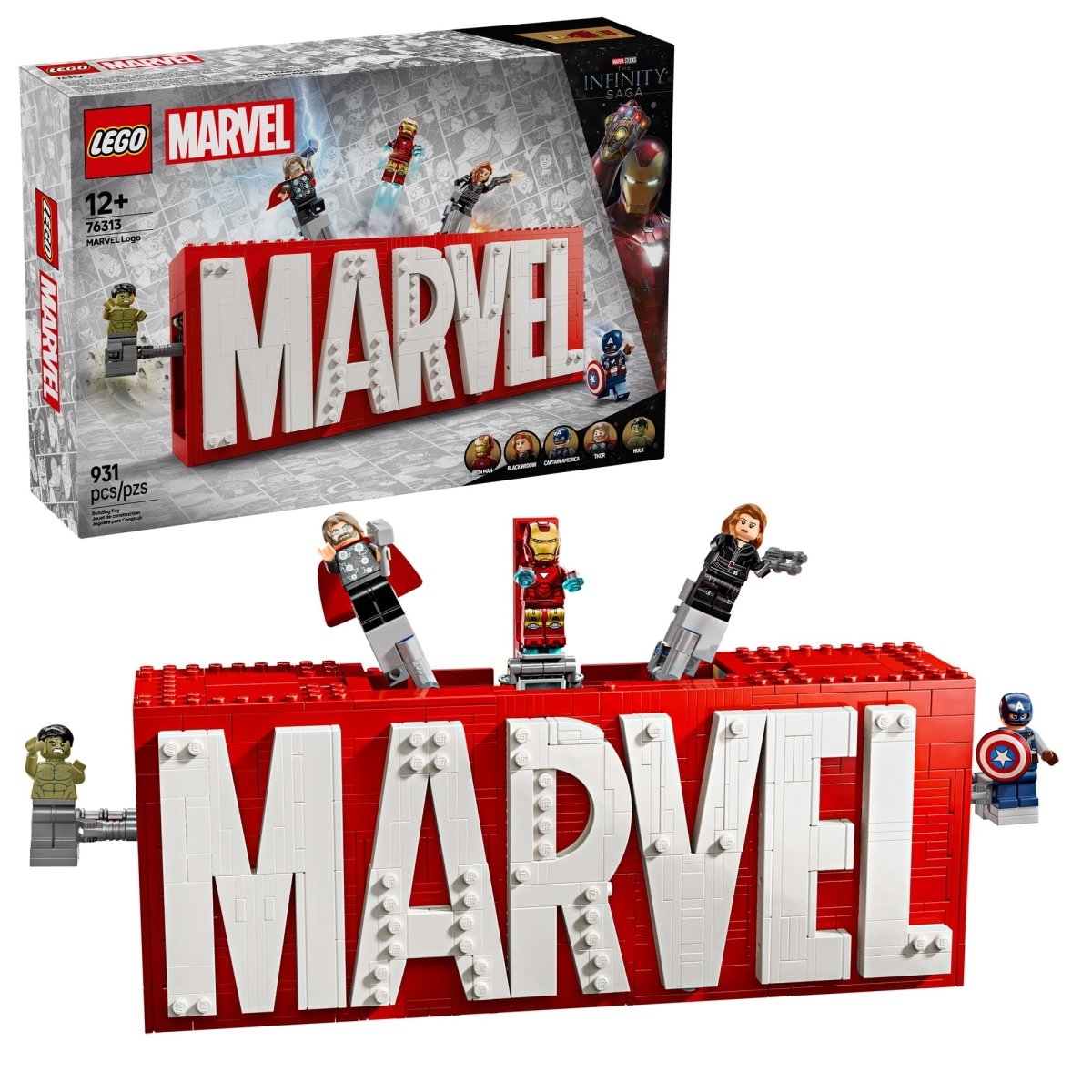 LEGO Toys & Games LEGO Marvel Logo, 76313, Ages 12+, 931 Pieces 673419406338