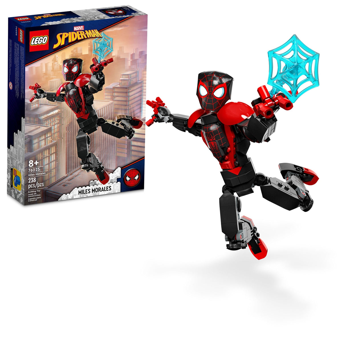 LEGO Toys & Games LEGO Marvel Miles Morales Figure, 76225, Ages 8+, 238 Pieces 673419356589