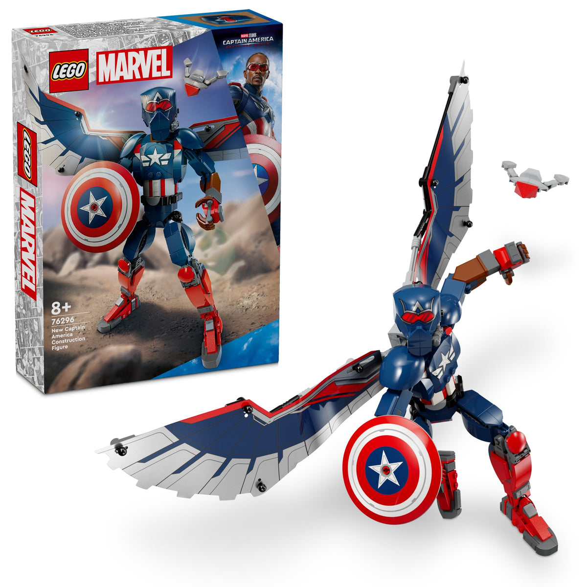 LEGO Toys & Games LEGO Marvel New Captain America Construction Figure, 76296, Ages 8+, 359 Pieces 673419393713