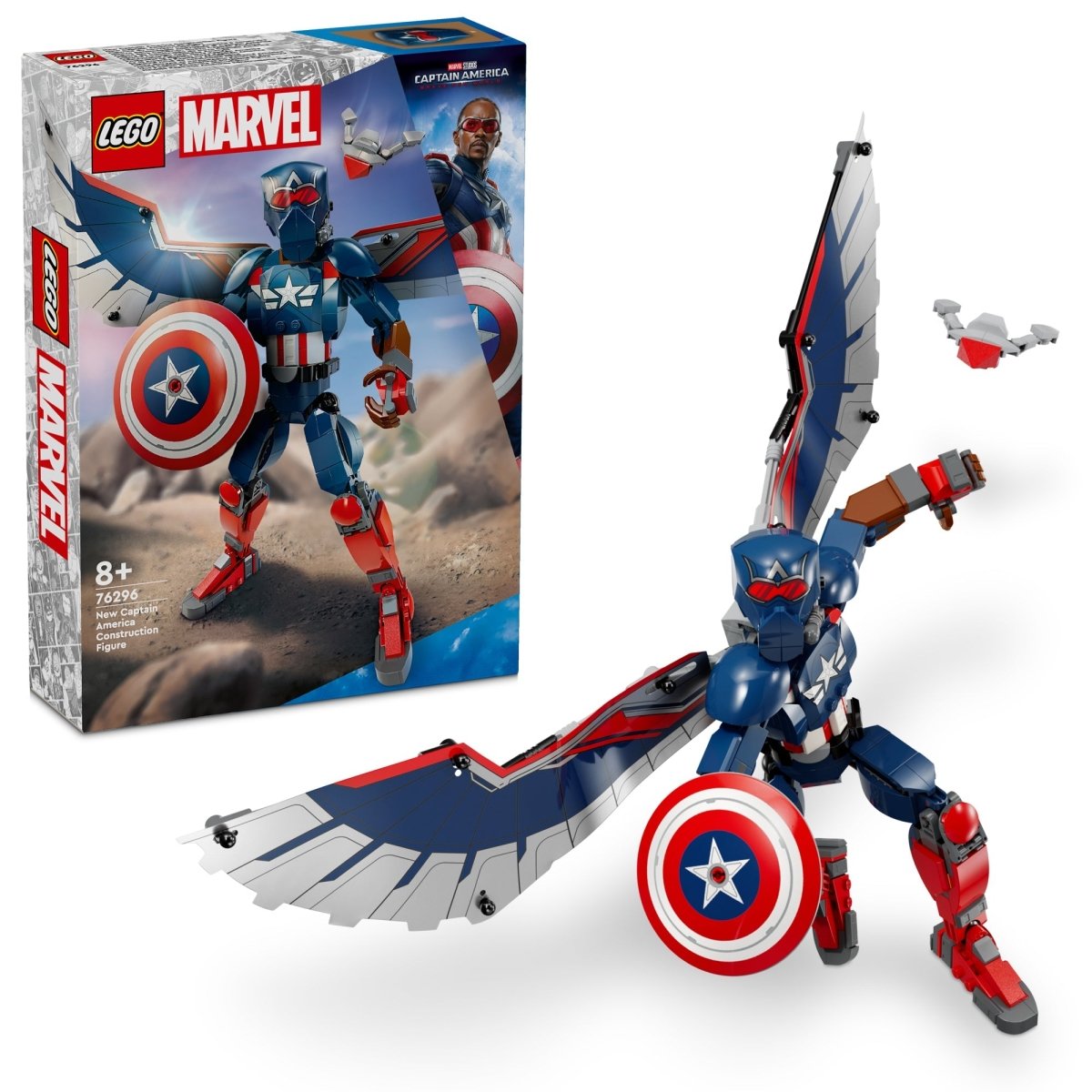 LEGO Toys & Games LEGO Marvel New Captain America Construction Figure, 76296, Ages 8+, 359 Pieces 673419393713