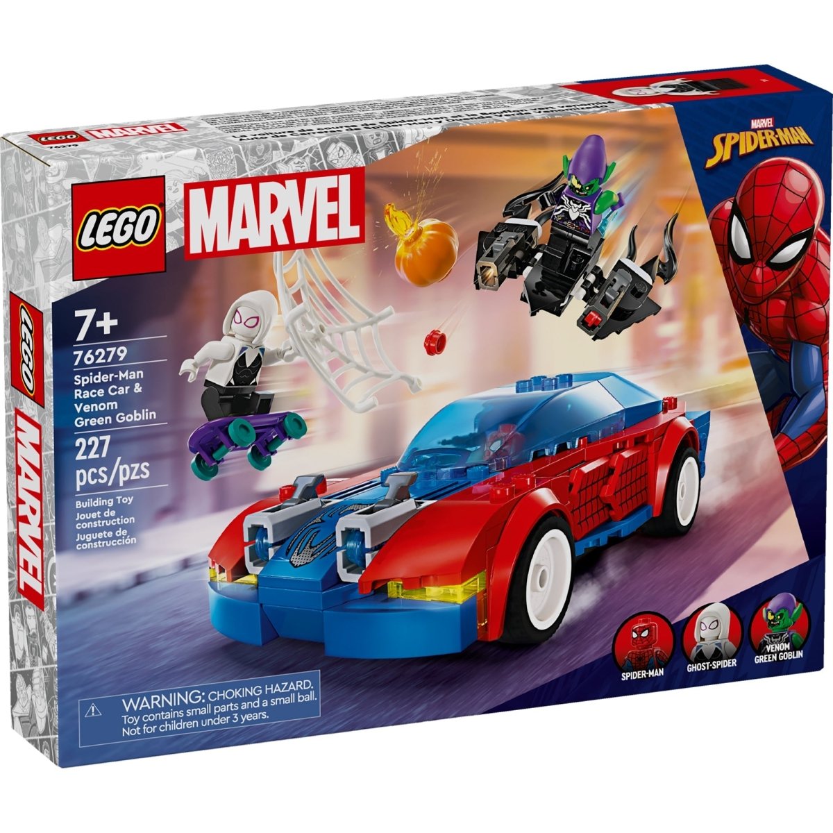 LEGO Marvel Spider-Man Race Car & Venom Green Goblin | Party Expert
