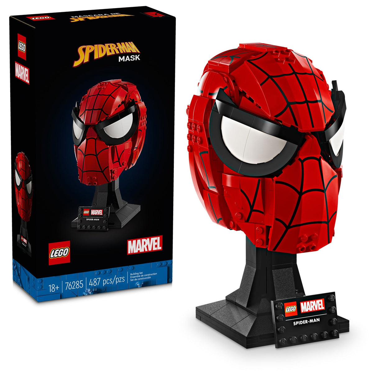 LEGO Toys & Games LEGO Marvel Spider-Man's Mask, 76285, Ages 18+, 487 Pieces 673419394291
