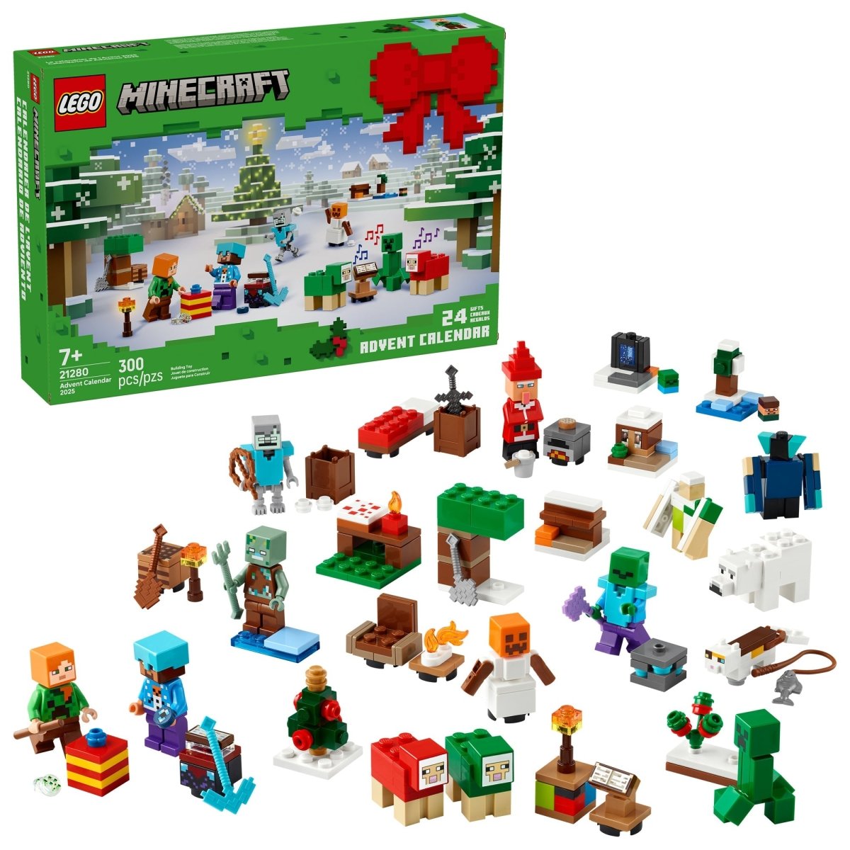 LEGO Toys & Games LEGO Minecraft Advent Calendar 2025, 21280, Ages 7+, 300 Pieces 673419404396