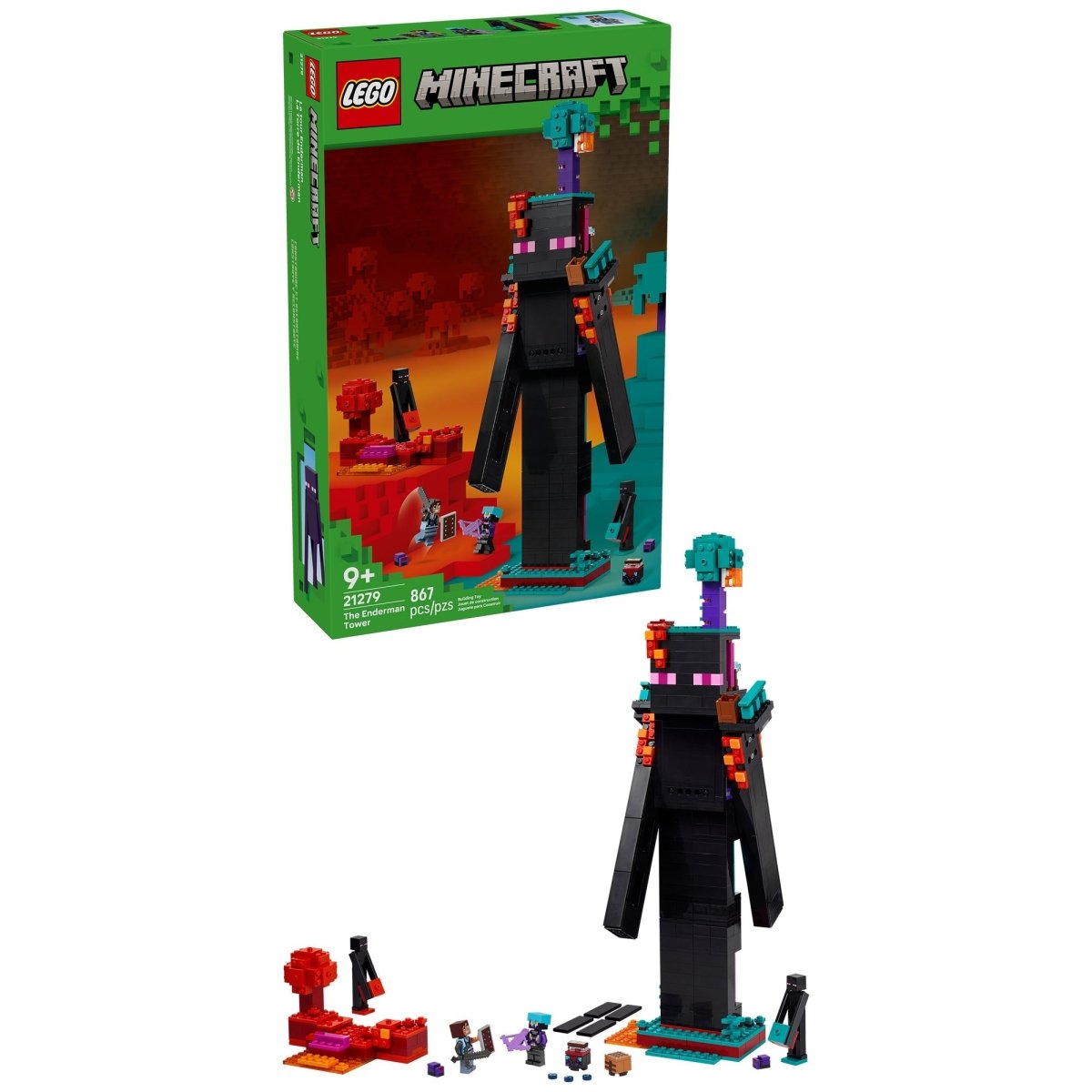 LEGO Toys & Games LEGO Minecraft The Enderman Tower, 21279, Ages 9+, 867 Pieces 673419404792