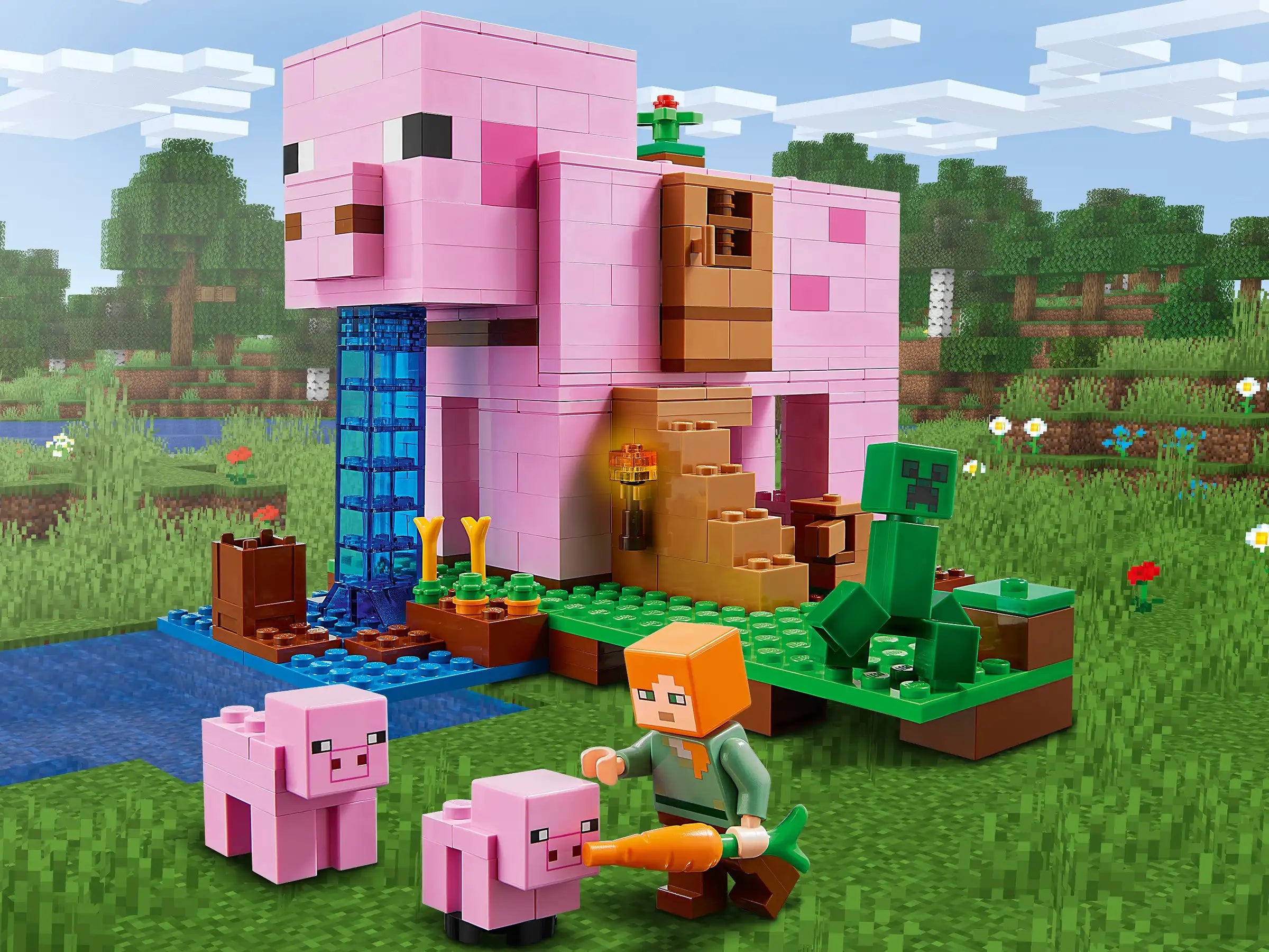 Lego minecraft pig farm sale