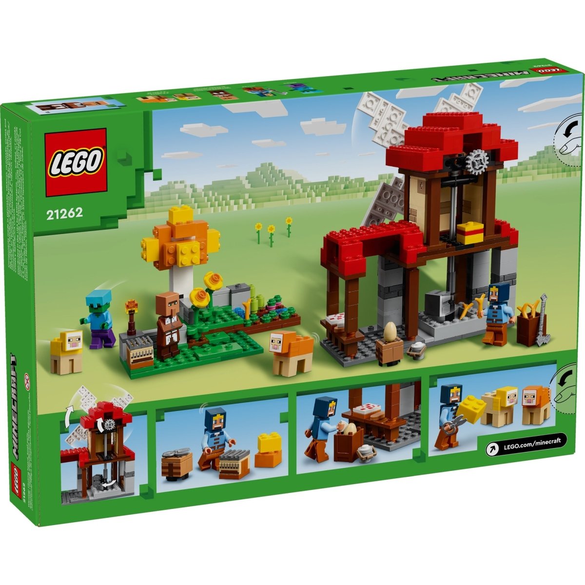 や LEGO Minecraft The Windmill Farm, 21262, Ages 8+ | Party Expert