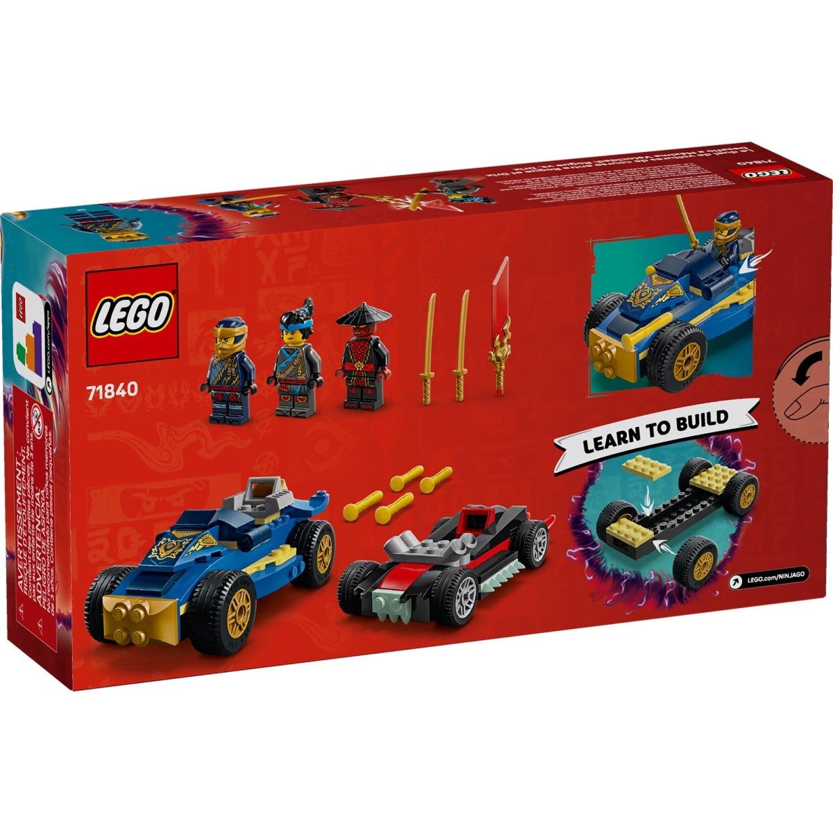 LEGO Ninjago Rogue vs. Drix Race Car Duel, 71840 | Party Expert