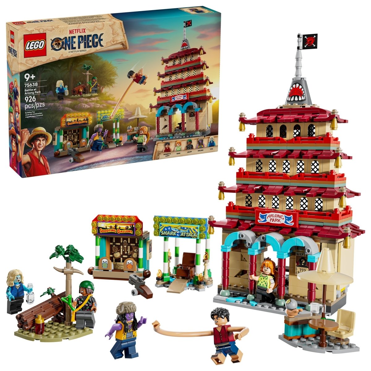 LEGO Toys & Games LEGO One Piece Battle at Arlong Park, 75638, Ages 9+, 926 Pieces 673419406482