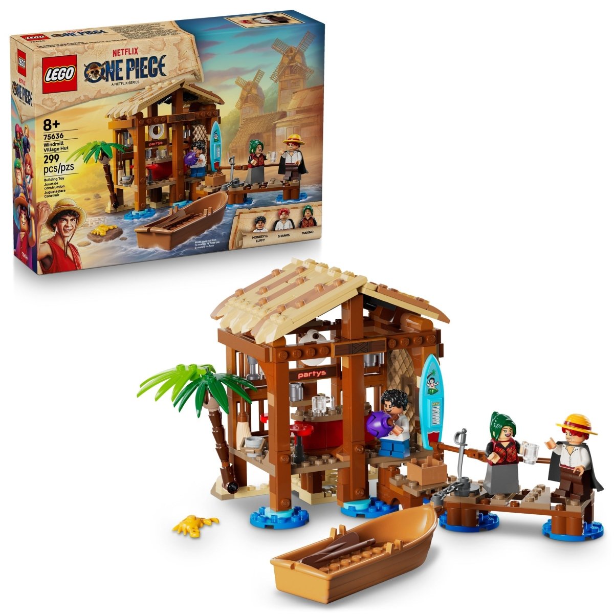 LEGO Toys & Games LEGO One Piece Windmill Village Hut, 75636, Ages 8+, 299 Pieces 673419406468