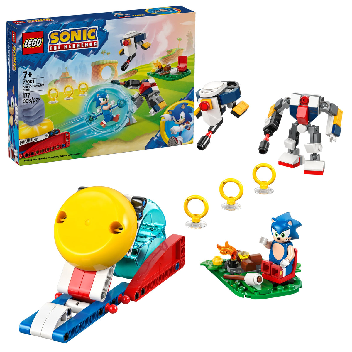 LEGO Toys & Games LEGO Sonic's Campfire Clash, 77001, Ages 7+, 177 Pieces 673419404808