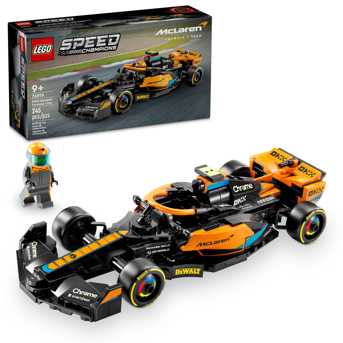 LEGO Toys & Games LEGO Speed Champions 2023 McLaren Formula 1 Race Car, 76919, Ages 9+, 245 Pieces