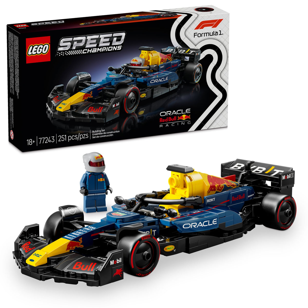 LEGO Toys & Games LEGO Speed Champions Oracle Red Bull Racing RB20 F1 Race Car, 77243, Ages 18+, 251 Pieces 673419405287