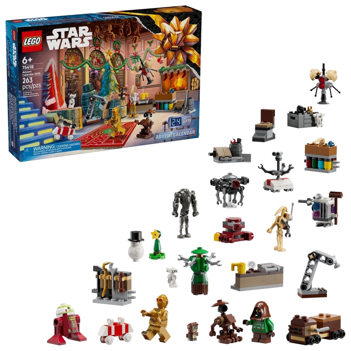 LEGO Toys & Games LEGO Star Wars Advent Calendar 2025, 75418, Ages 6+, 263 Pieces 673419405409