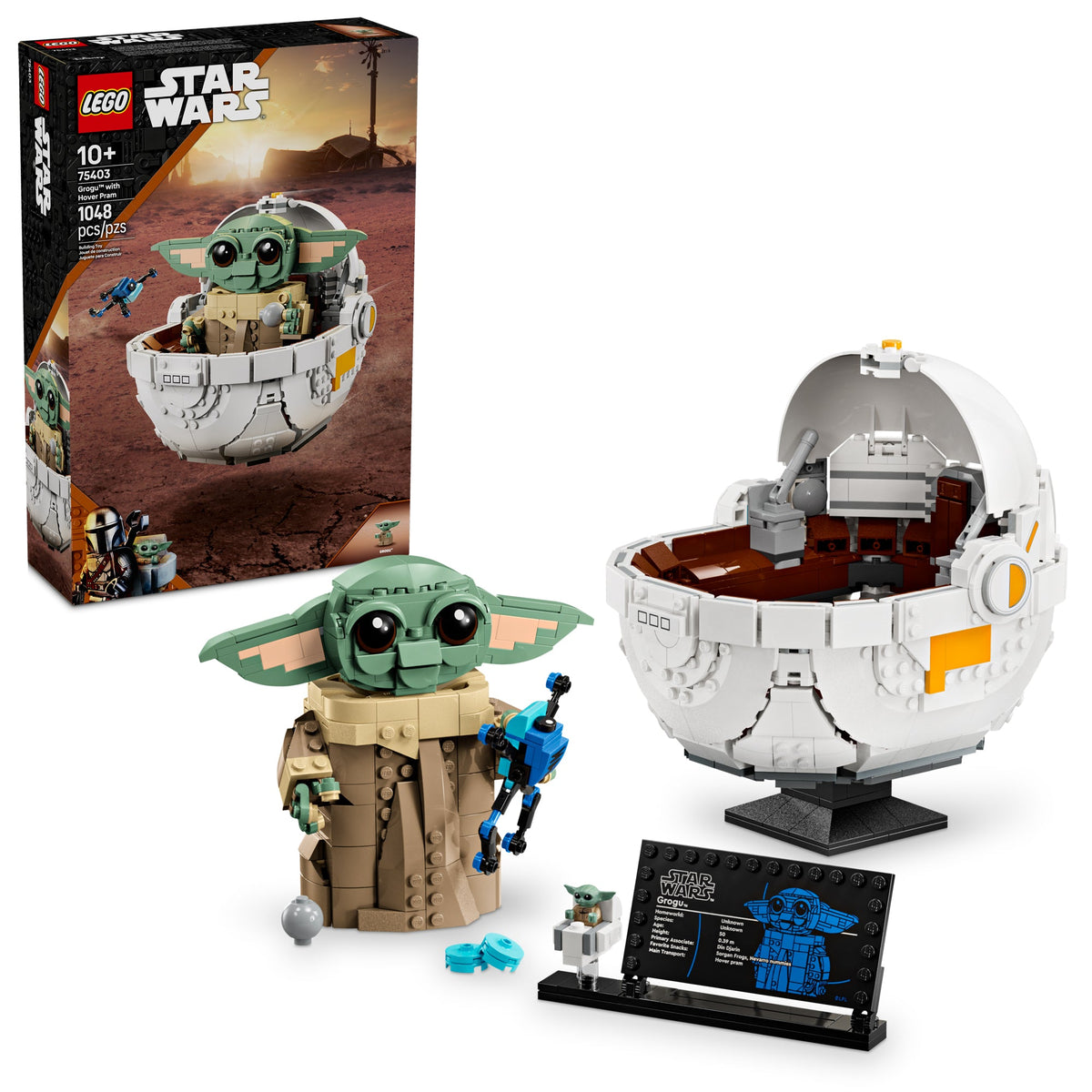 LEGO Toys & Games LEGO Star Wars Grogu with Hover Pram, 75403, Ages 10+, 1048 Pieces 673419406024