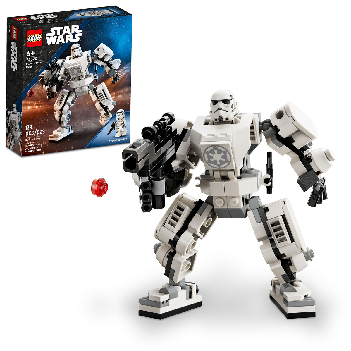 LEGO Toys & Games LEGO Star Wars Stormtrooper Mech, 75370, Ages 6+, 138 Pieces