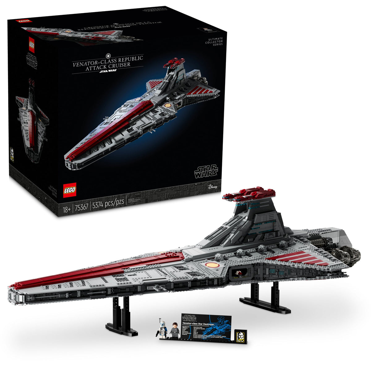 LEGO Toys & Games LEGO Star Wars Venator-Class Republic Attack Cruiser, 75367, Ages 18+, 5374 Pieces