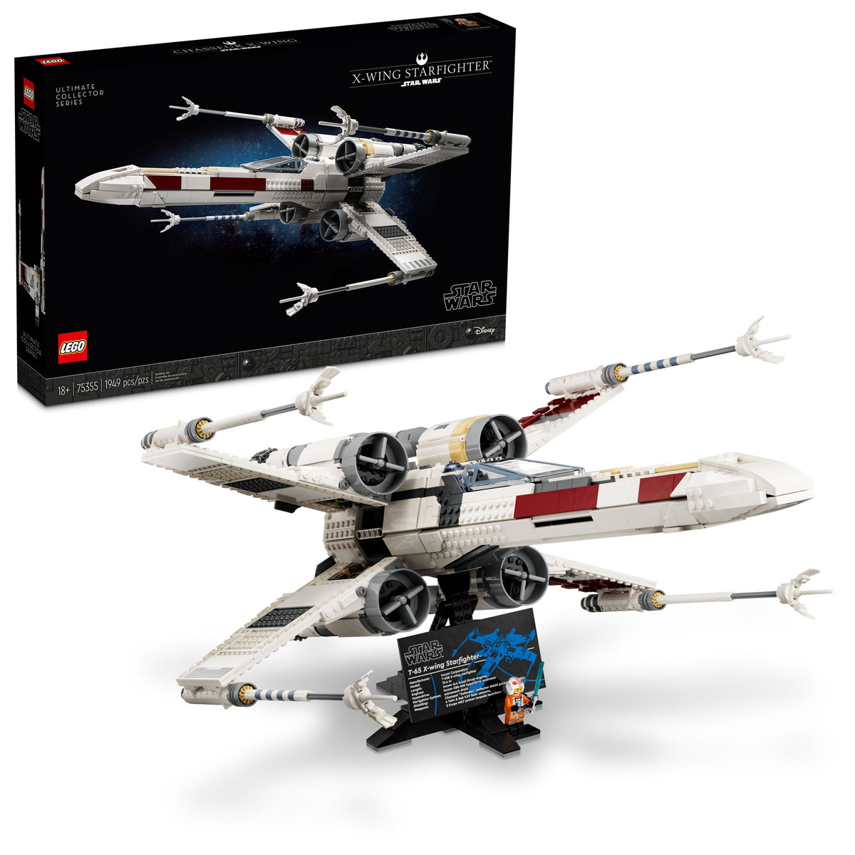 LEGO Toys & Games LEGO Star Wars X-Wing Starfighter, 75355, Ages 18+, 1953 Pieces 673419376976