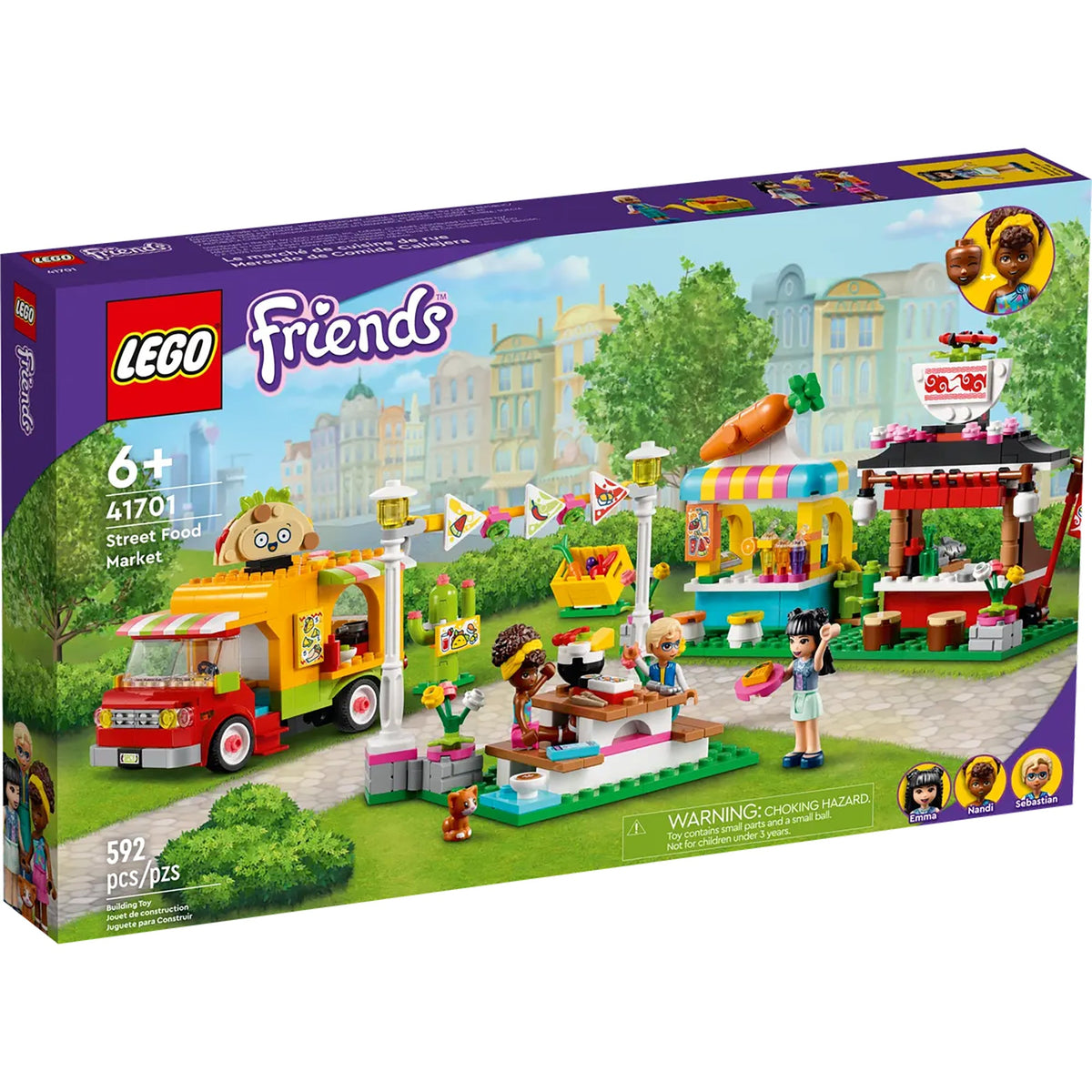 LEGO Toys & Games LEGO Street Food Market, 41701, Ages 6+, 592 Pieces 673419359535