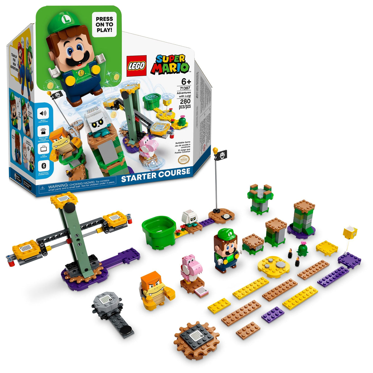 LEGO Toys & Games LEGO Super Mario Adventures with Luigi Starter Course, 71387, Ages 6+, 280 Pieces