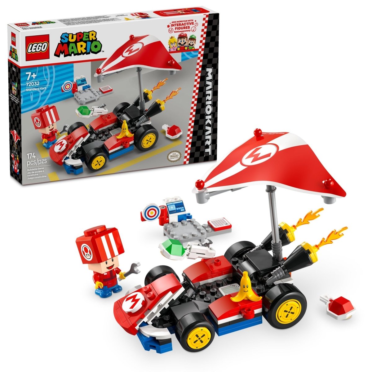 LEGO Toys & Games LEGO Super Mario Kart : Standard Kart, 72032, Ages 7+, 174 Pieces 673419405638