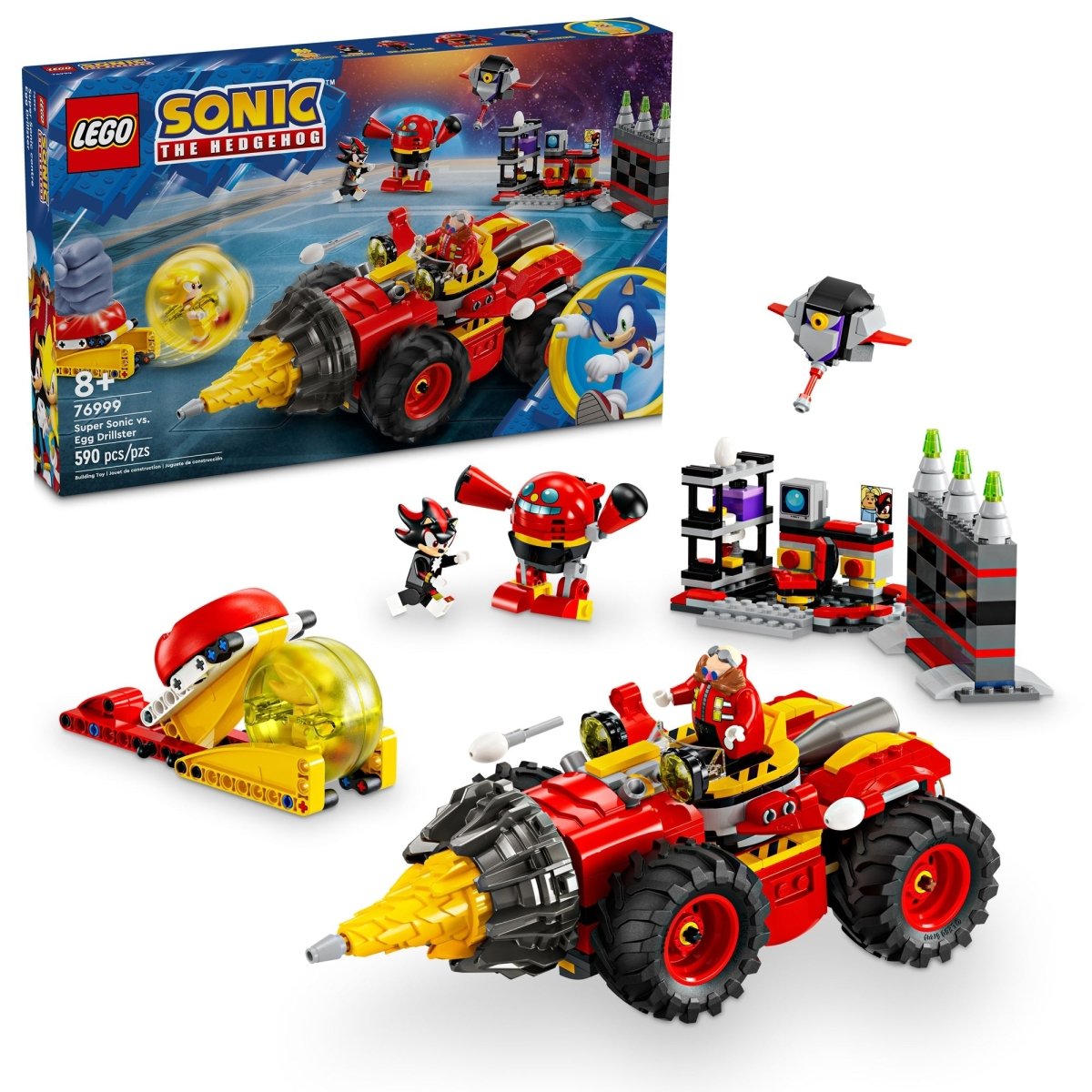 LEGO Toys & Games LEGO Super Sonic vs. Egg Drillster, 76999, Ages 8+, 590 Pieces 673419391702
