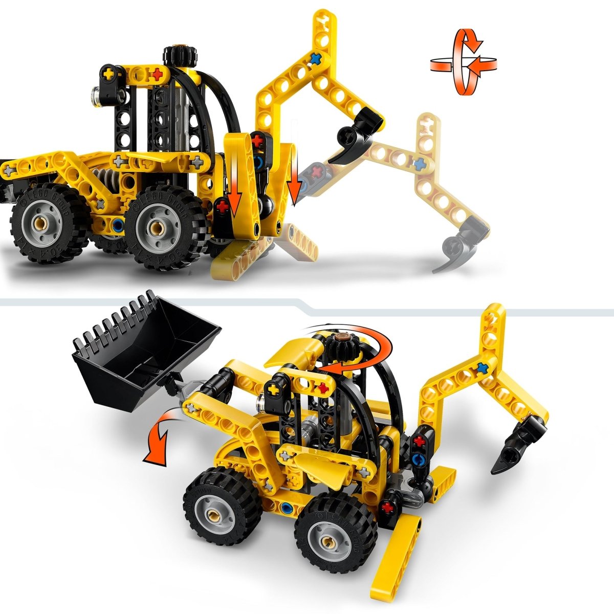 LEGO Technic Backhoe Loader, 42197 Party Expert - Main Image
