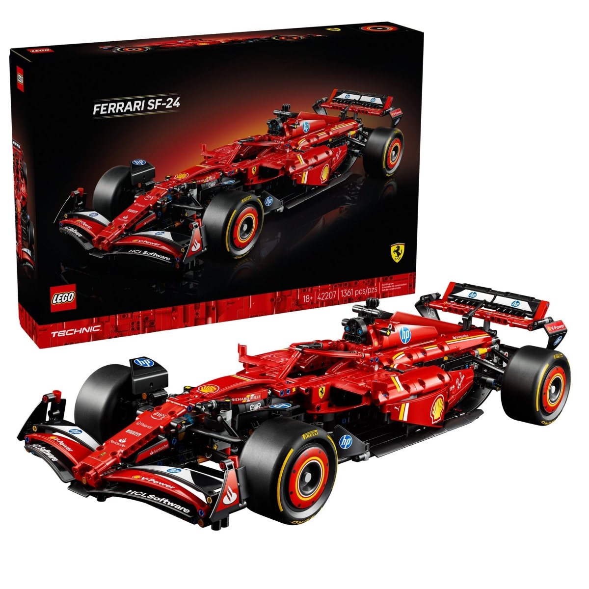 LEGO Toys & Games LEGO Technic Ferrari SF-24 F1 Car, 42207, Ages 18+, 1361 Pieces 673419405522