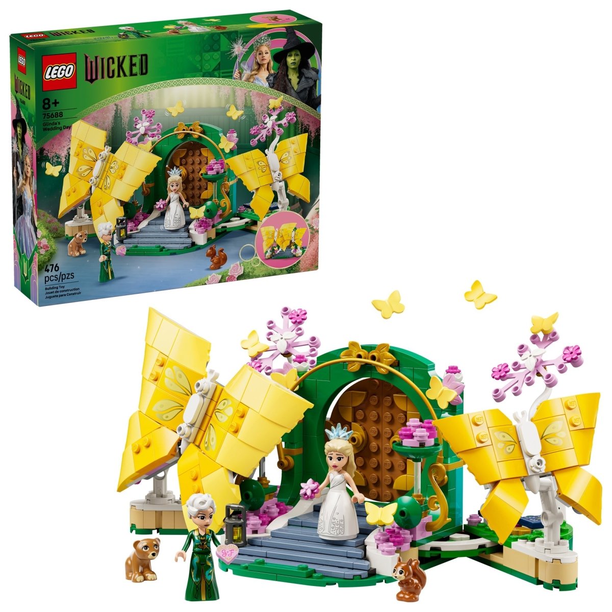LEGO Toys & Games LEGO Wicked Glinda's Wedding Day, 75688, Ages 8+, 476 Pieces 673419403924