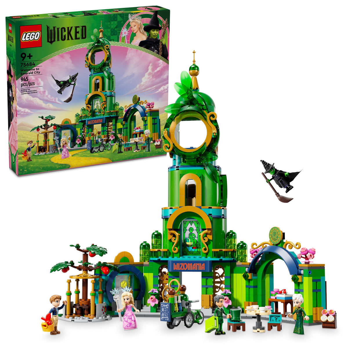 LEGO Toys & Games LEGO Wicked Welcome to Emerald City, 75684, Ages 9+, 945 Pieces 673419401234