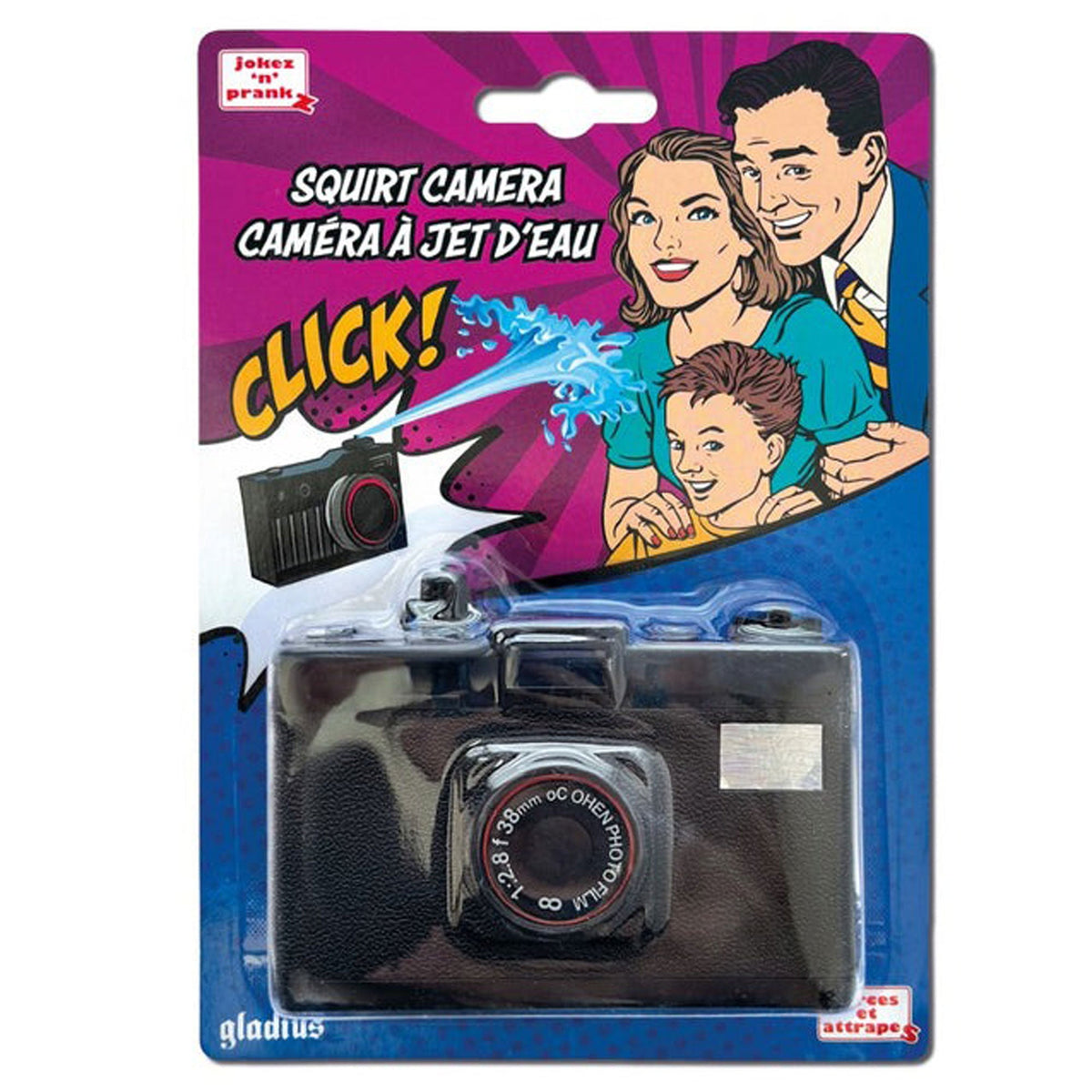 LES ÉDITIONS GLADIUS INT.INC. Novelties Squirt Camera Prank, 1 Count 620373001741