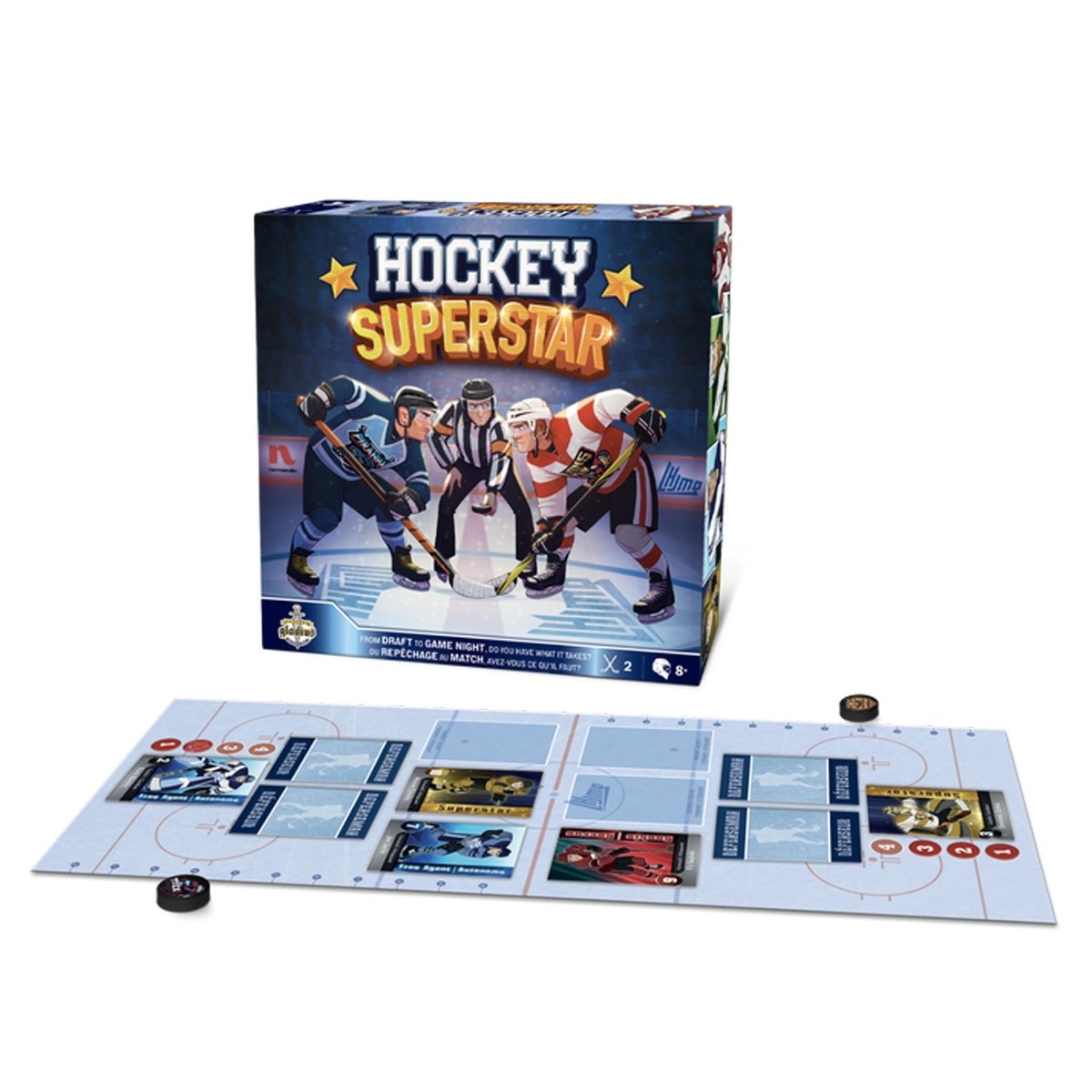 LES ÉDITIONS GLADIUS INT.INC. Toys & Games Hockey Superstar Board Game, 1 Count 620373058110