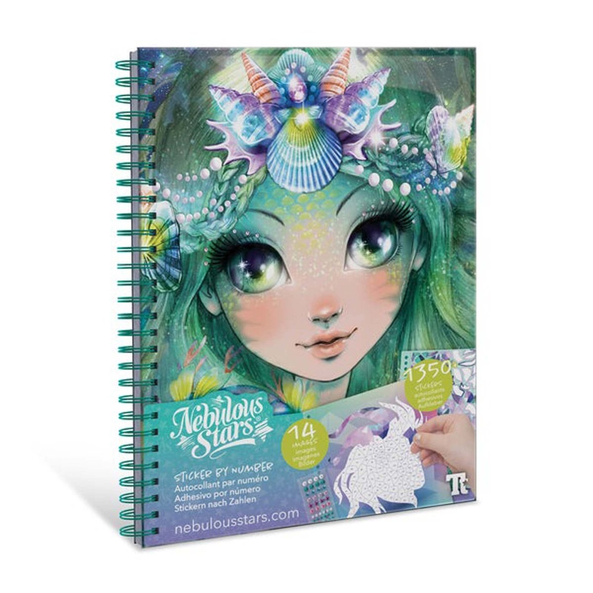 LES ÉDITIONS GLADIUS INT.INC. Toys & Games Nebulous Stars Creative Sticker By Number Book, 1 Count 694704111294