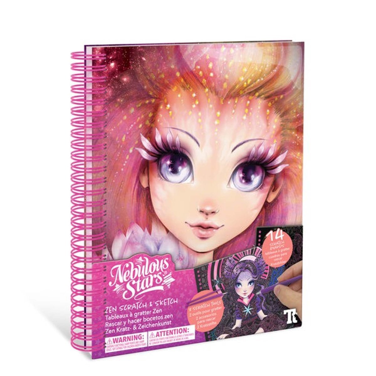 LES ÉDITIONS GLADIUS INT.INC. Toys & Games Nebulous Stars Creative Zen Scratch & Sketch Book, 1 Count 694704111287