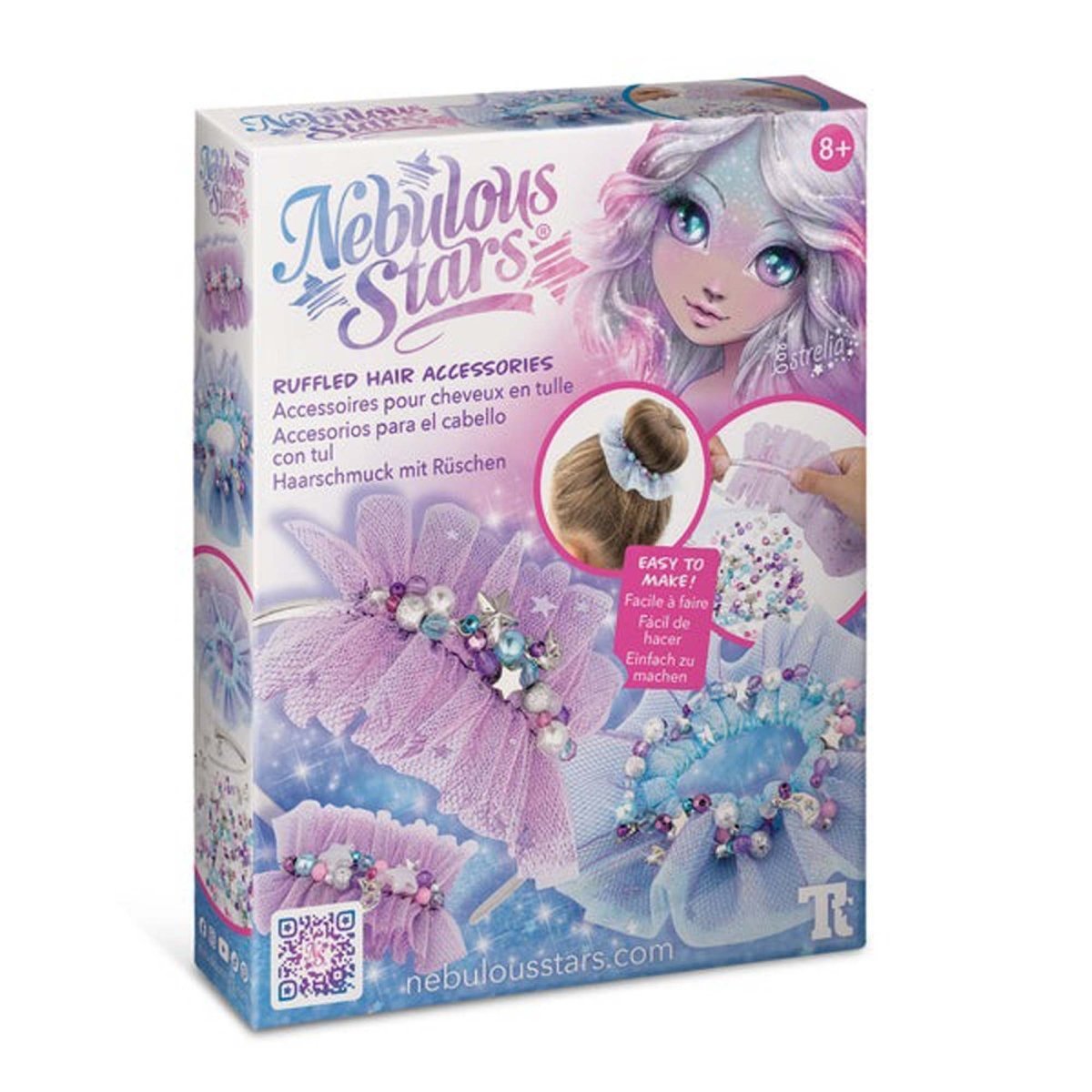 LES ÉDITIONS GLADIUS INT.INC. Toys & Games Nebulous Stars Estrelia Ruffled Hair Accessories, 3 Count 742631988