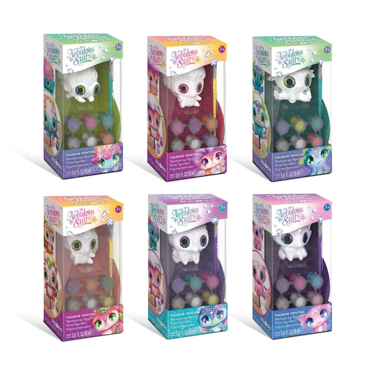 LES ÉDITIONS GLADIUS INT.INC. Toys & Games Nebulous Stars Figurine Painting, Assortment, 1 Count 694704114141