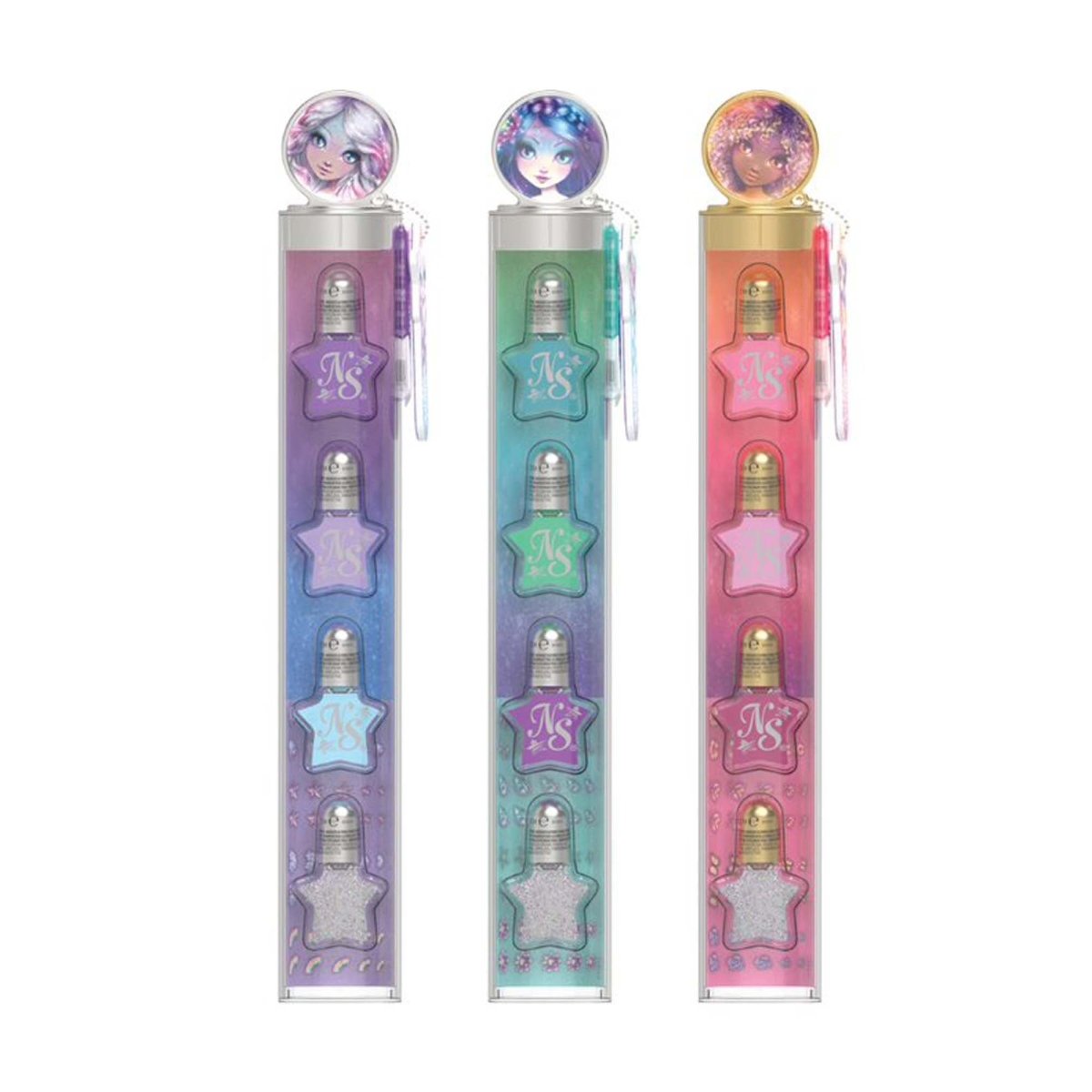 LES ÉDITIONS GLADIUS INT.INC. Toys & Games Nebulous Stars Nail Polish Set with Stickers , 1 Count