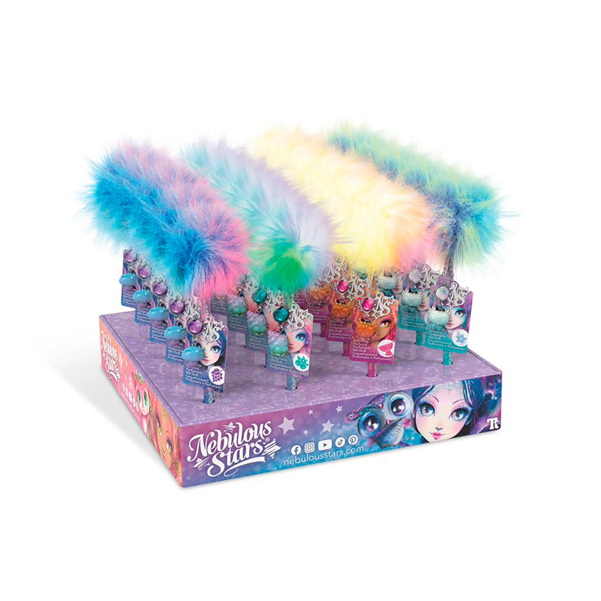 LES ÉDITIONS GLADIUS INT.INC. Toys & Games Nebulous Stars Scented Pom Pom Pen, Assortment, 1 Count 694704115117